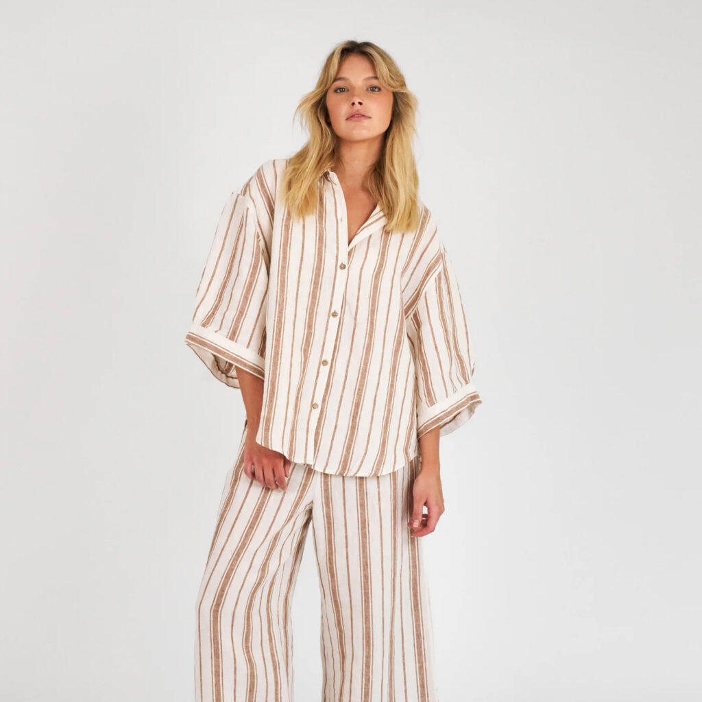 I Love Linen French Flax Linen Ruby Lounge Set