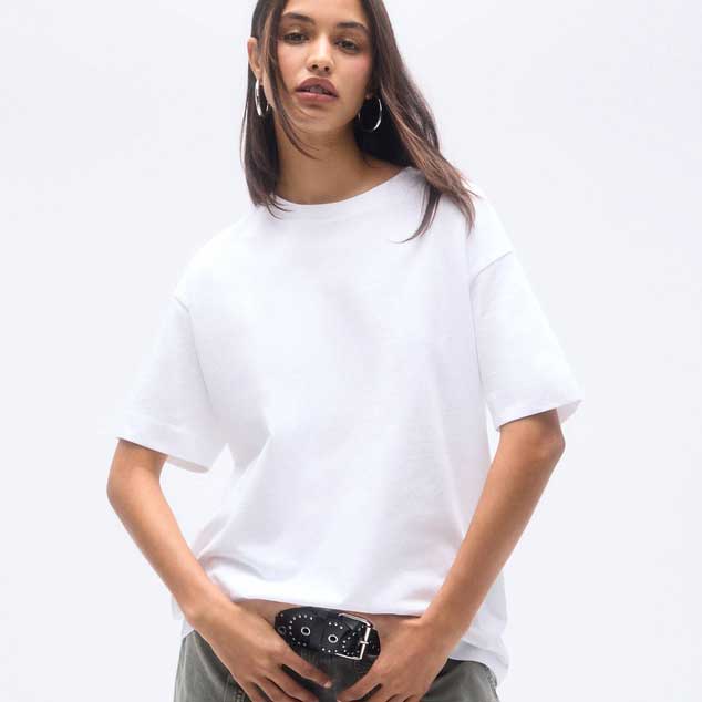Pull&Bear Basic Short Sleeve Oversize T-shirt